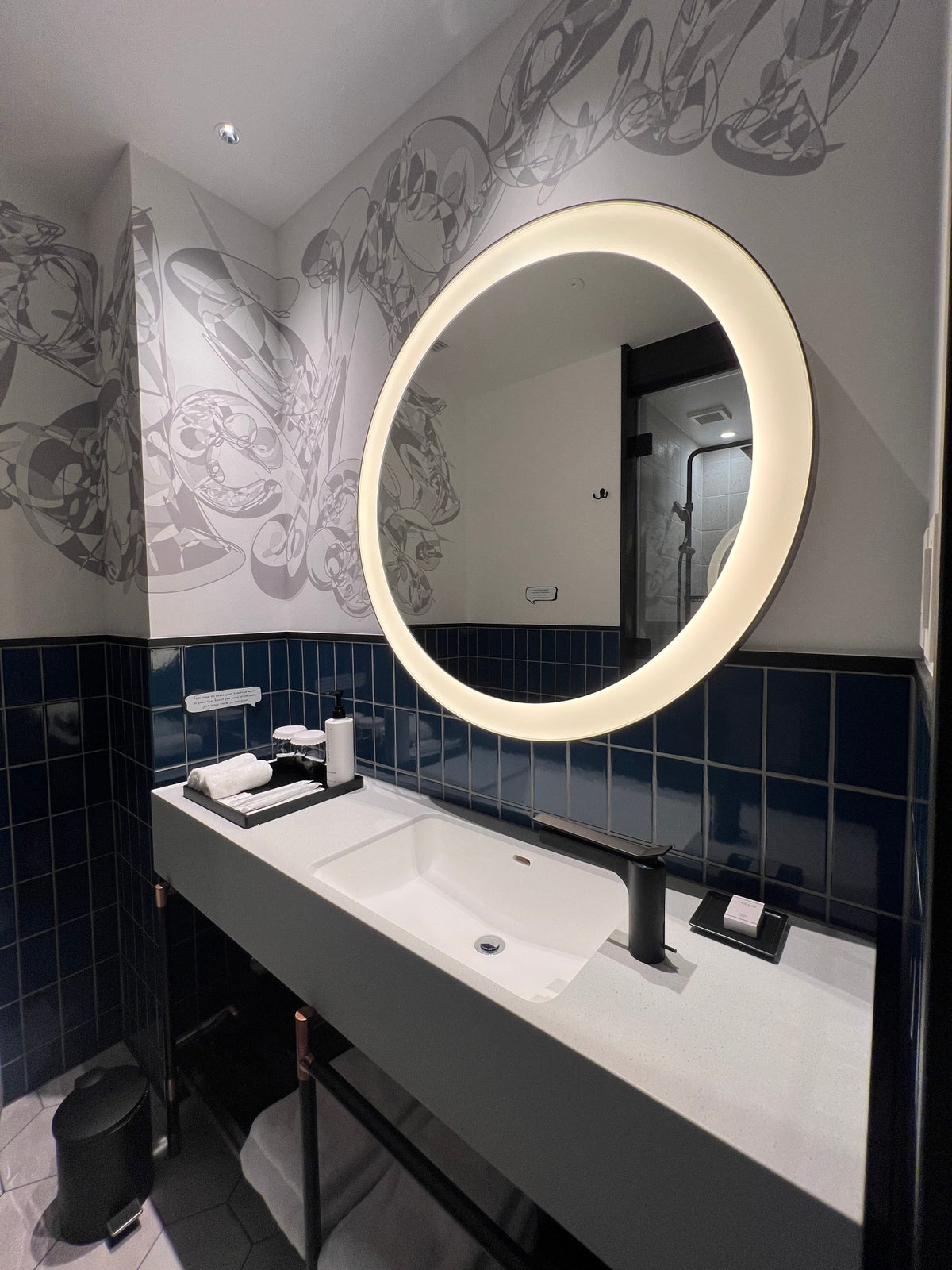 Caption by Hyatt Namba Osaka bathroom vanity and mirror