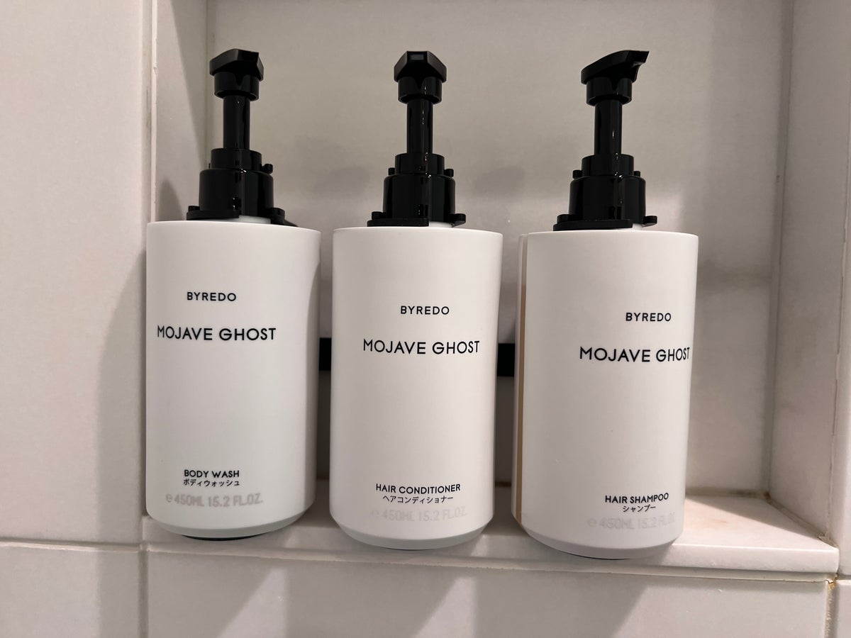 Conrad Tokyo bathroom shower toiletries