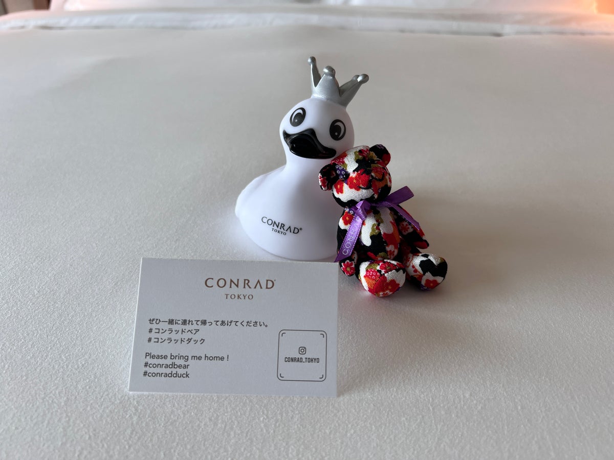 Conrad Tokyo rubber duck and bear