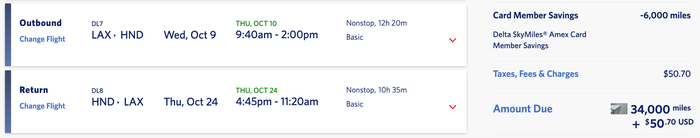 Delta discounted fare LAX HND Delta discounted fare LAX HND