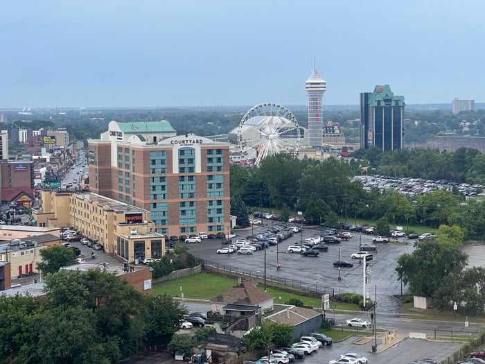DoubleTree Fallsview Resort Spa by Hilton Niagara Falls city view from room DoubleTree Fallsview Resort Spa by Hilton Niagara Falls city view from room