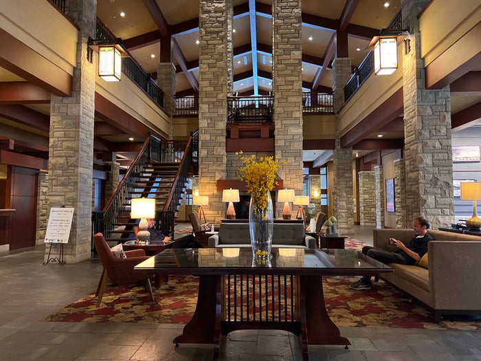 DoubleTree Fallsview Resort Spa by Hilton Niagara Falls lobby from entrance DoubleTree Fallsview Resort Spa by Hilton Niagara Falls lobby from entrance