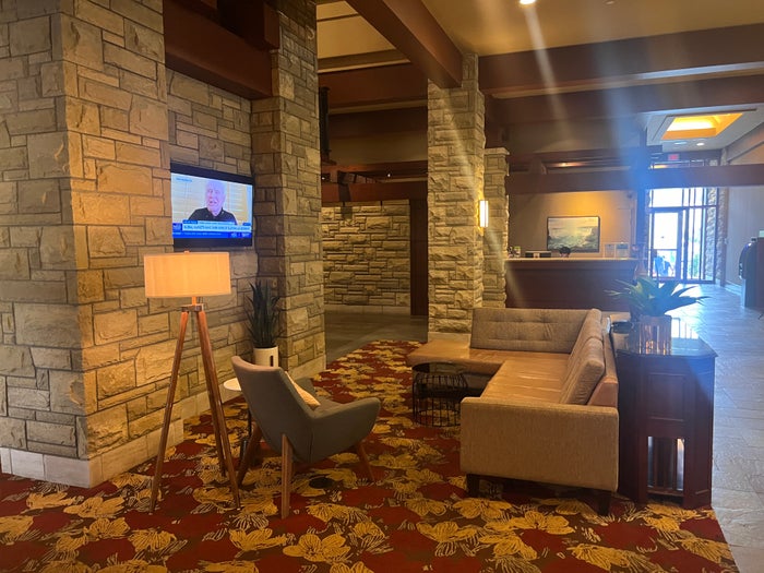 DoubleTree Fallsview Resort Spa by Hilton Niagara Falls secondary lobby seating DoubleTree Fallsview Resort Spa by Hilton Niagara Falls secondary lobby seating