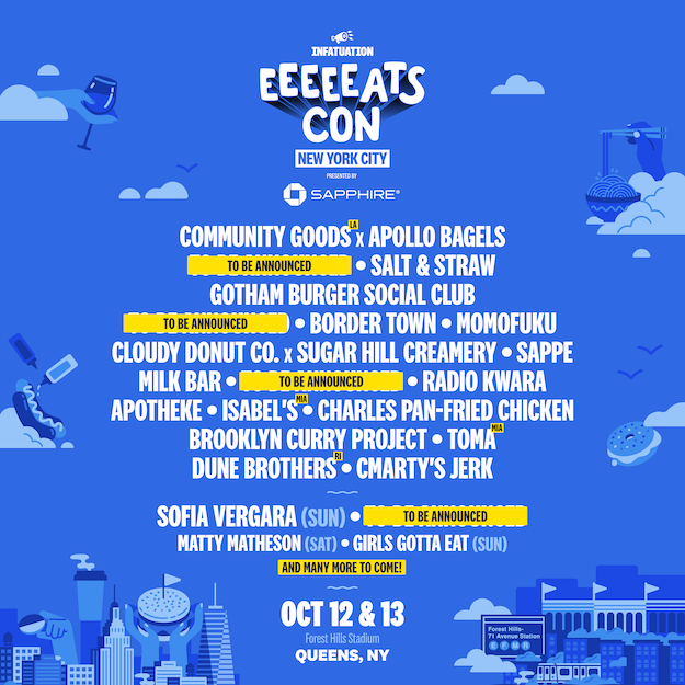 EEEEEATSCON New York lineup