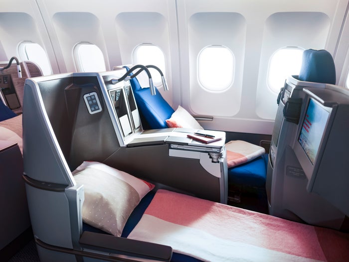 Edelweiss A340 Business Class Seat Bed Edelweiss A340 Business Class Seat Bed