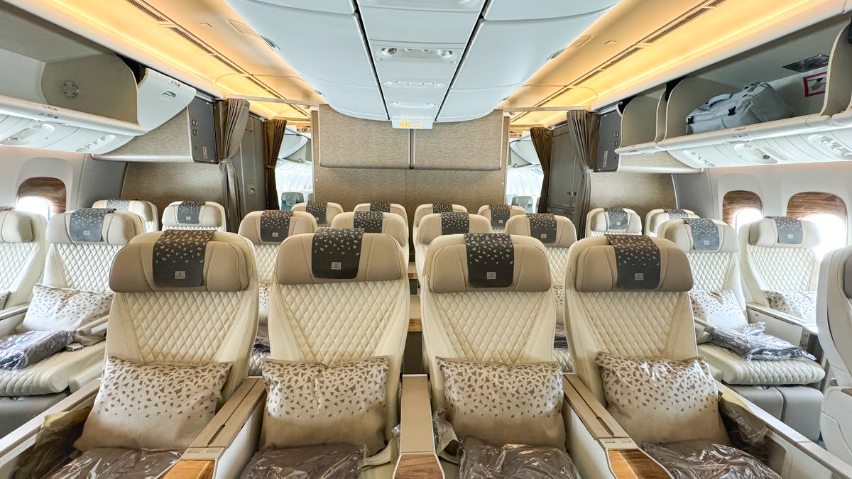 Emirates 777 refreshed premium economy class