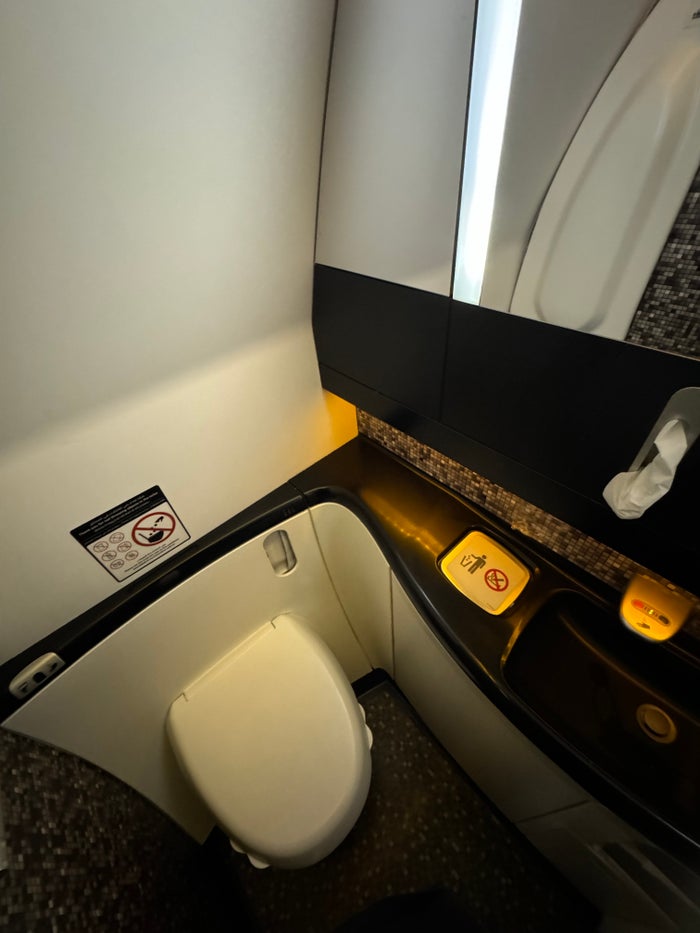 Etihad B787 9 Economy KIX AUH lavatory Etihad B787 9 Economy KIX AUH lavatory