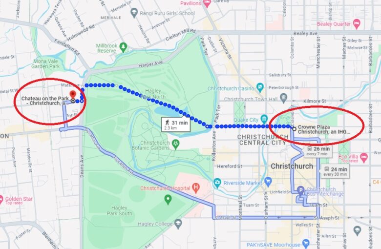 Google Maps Christchurch