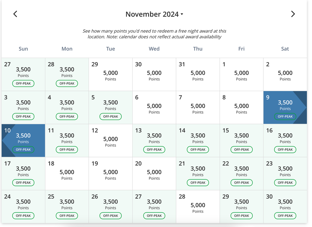 Hyatt Place Rouen Awards calendar