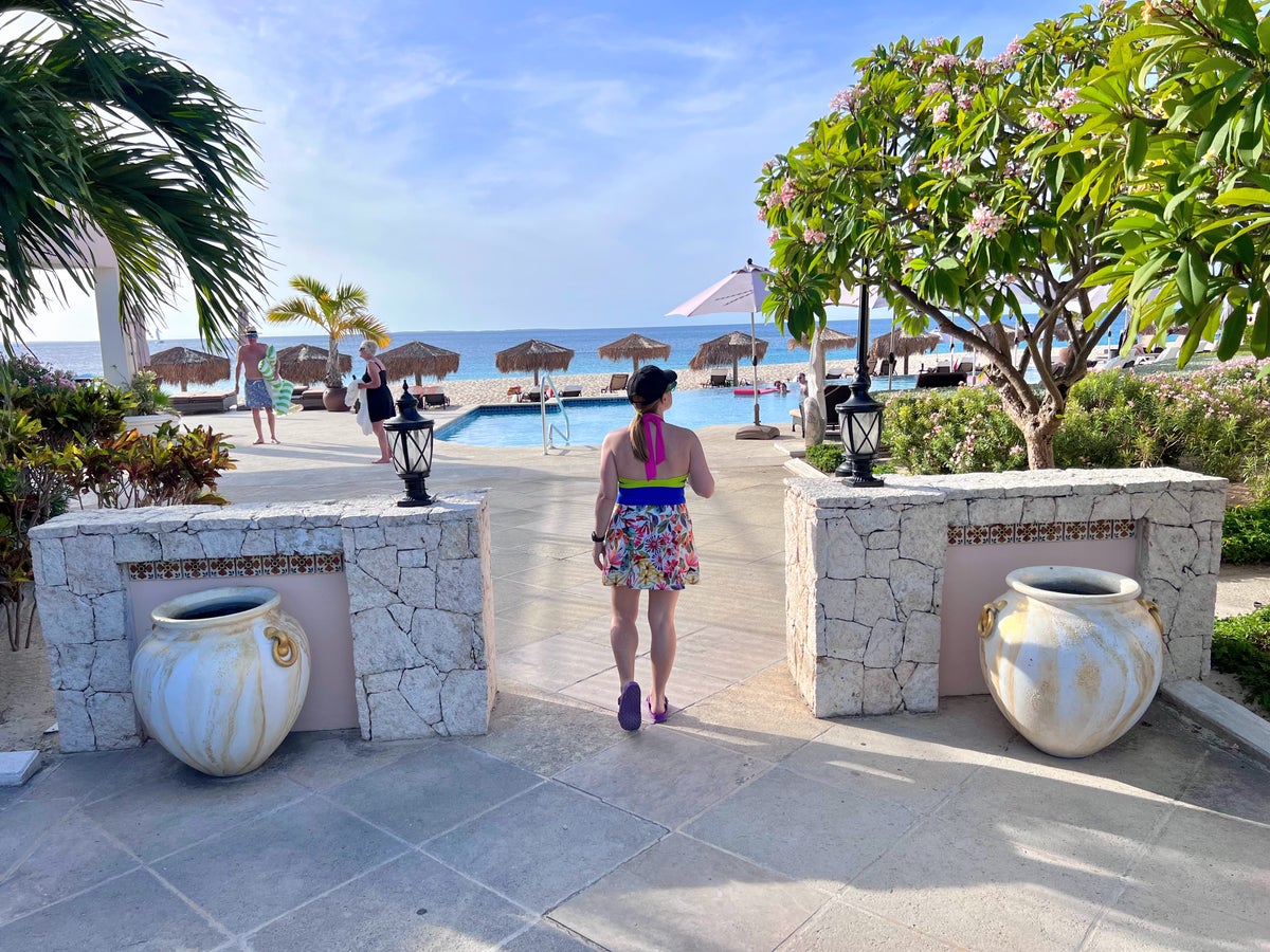 Katie at Frangipani Resort in Anguilla