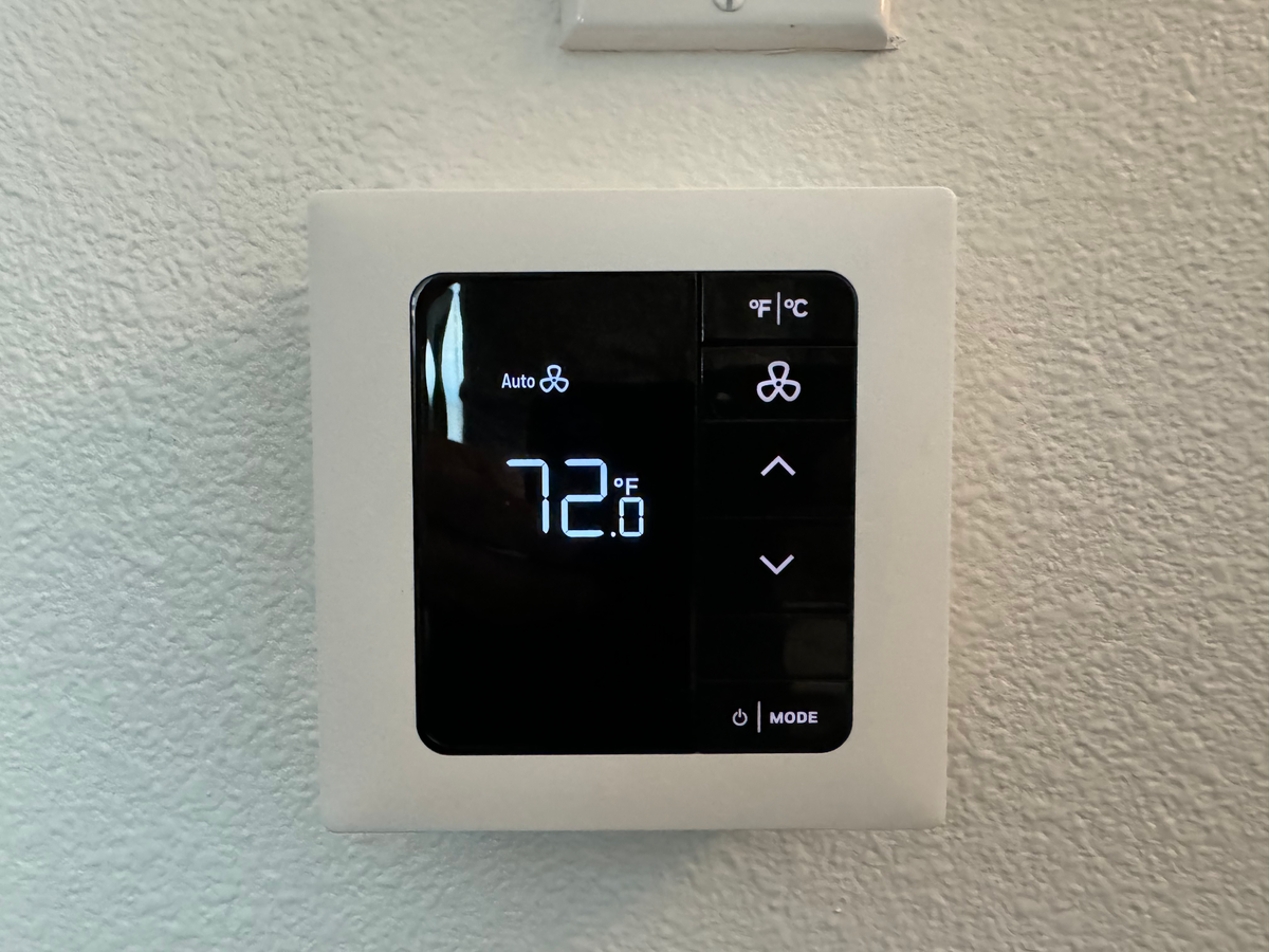 Kissel Uptown Oakland bedroom thermostat