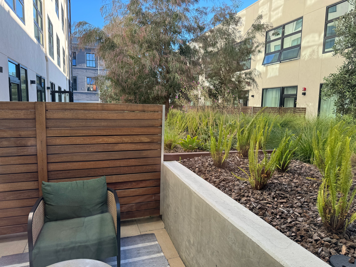 Kissel Uptown Oakland interior balcony