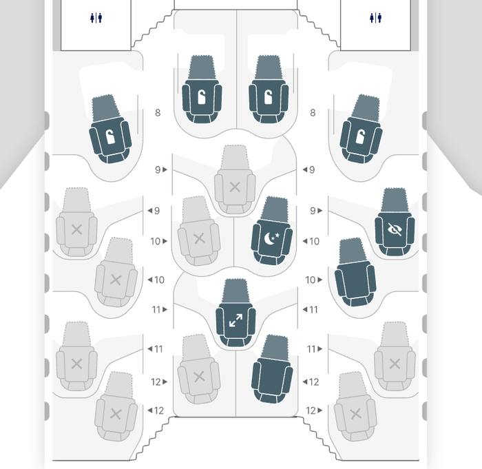 Lufthansa Allegris seat map Lufthansa Allegris seat map