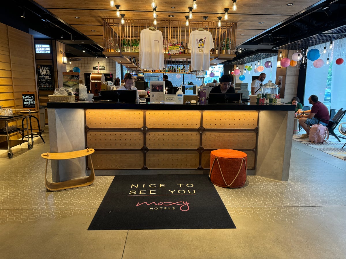 Moxy Kyoto check in desk