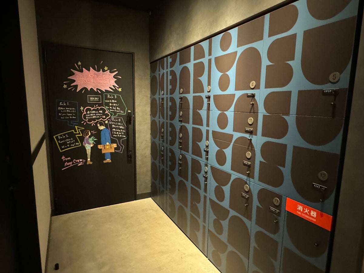 Moxy Kyoto lockers