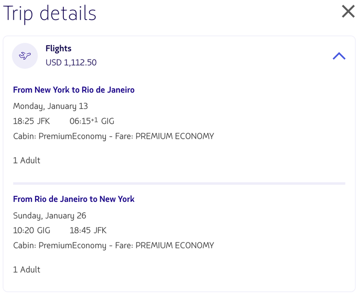 New York to Rio with Delta