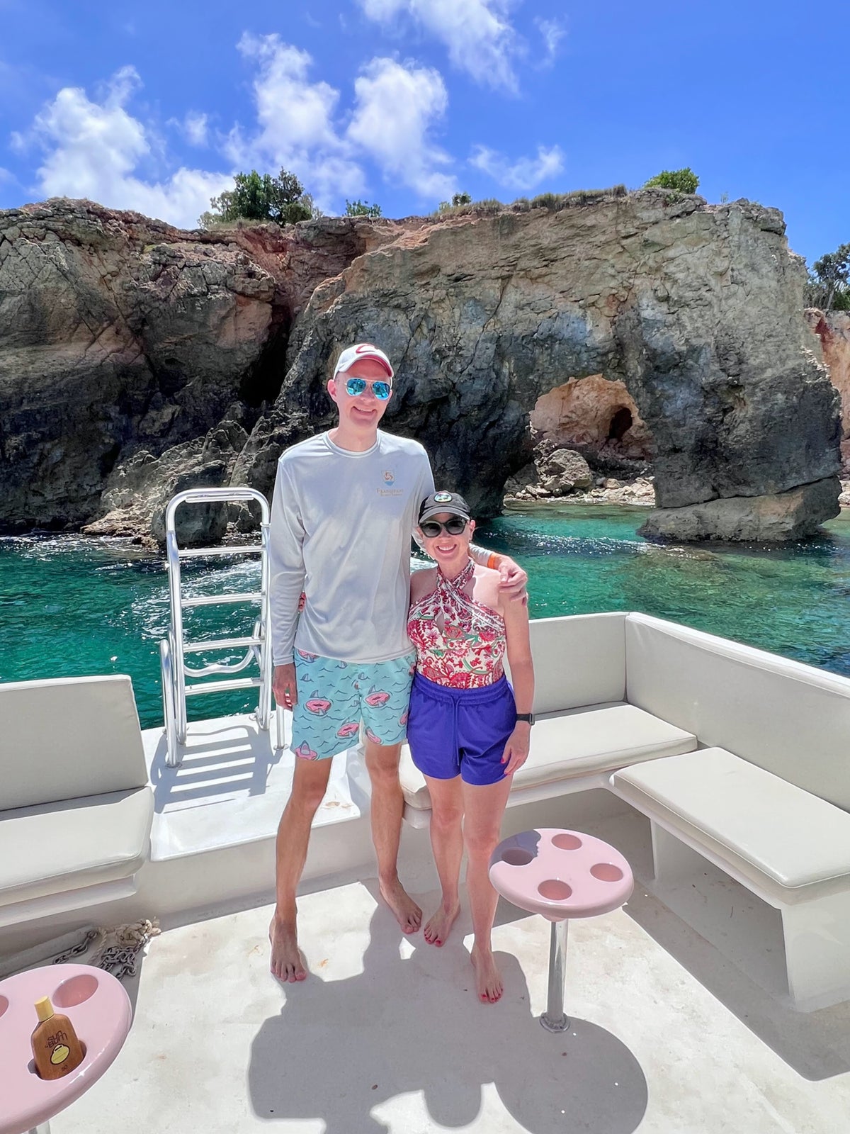 On board the FrangiCat II in Anguilla