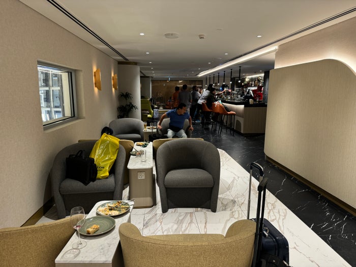 Pearl Lounge AUH seating near bar Pearl Lounge AUH seating near bar