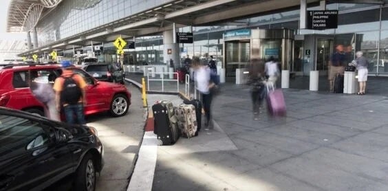 Pickup Area at SFO