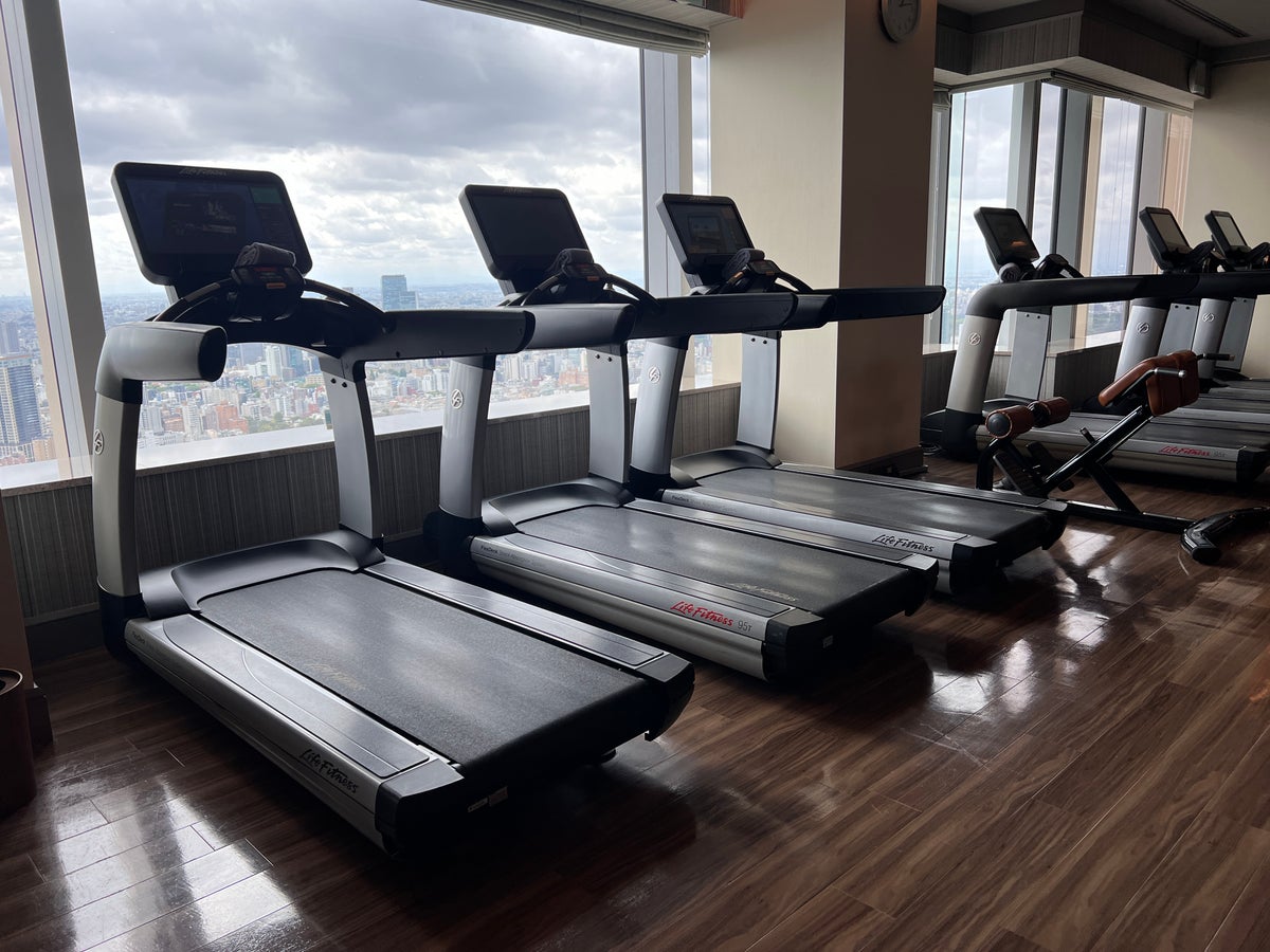 Ritz Carlton Tokyo fitness center cardio equipment