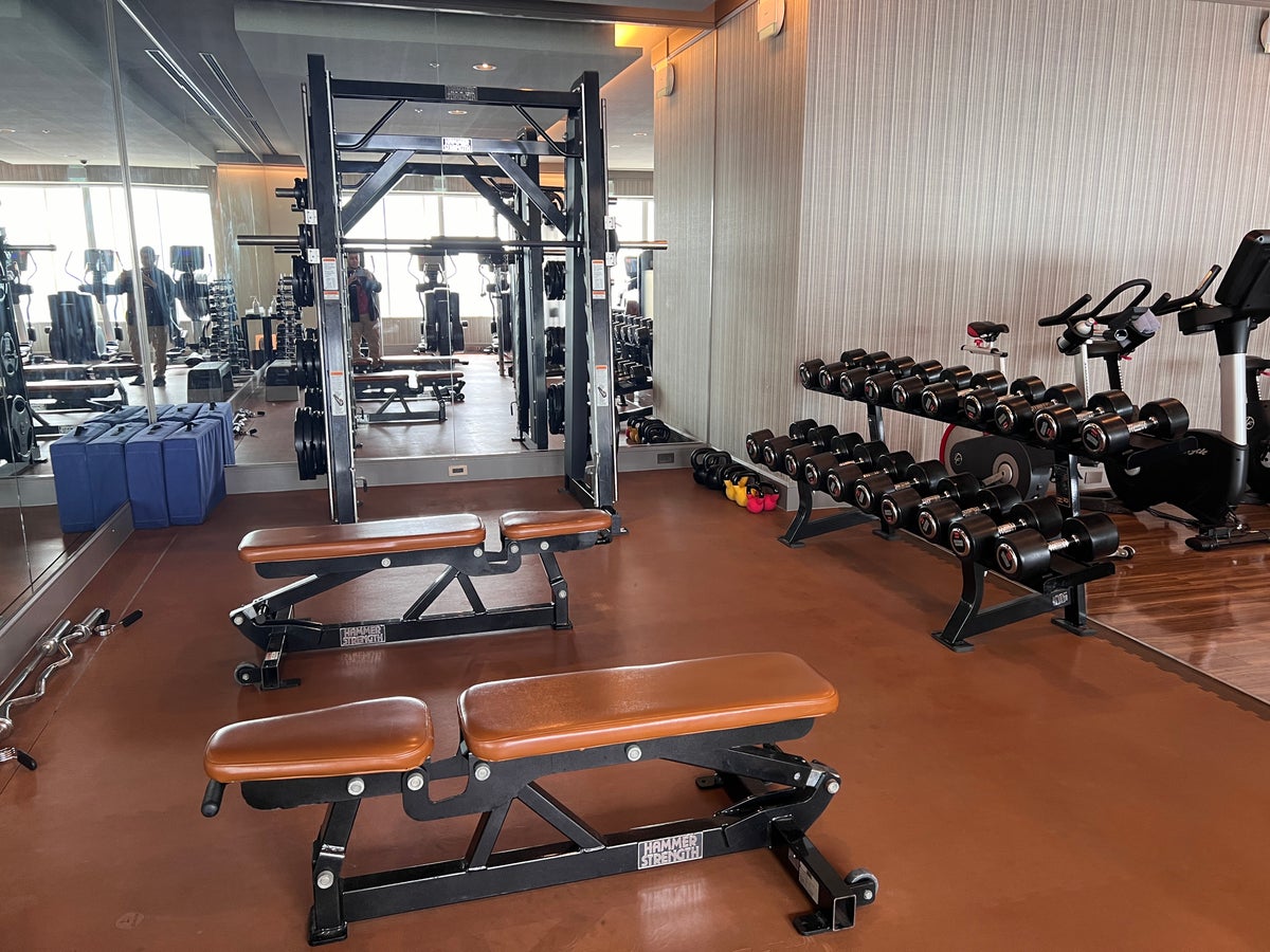 Ritz Carlton Tokyo fitness center free weights