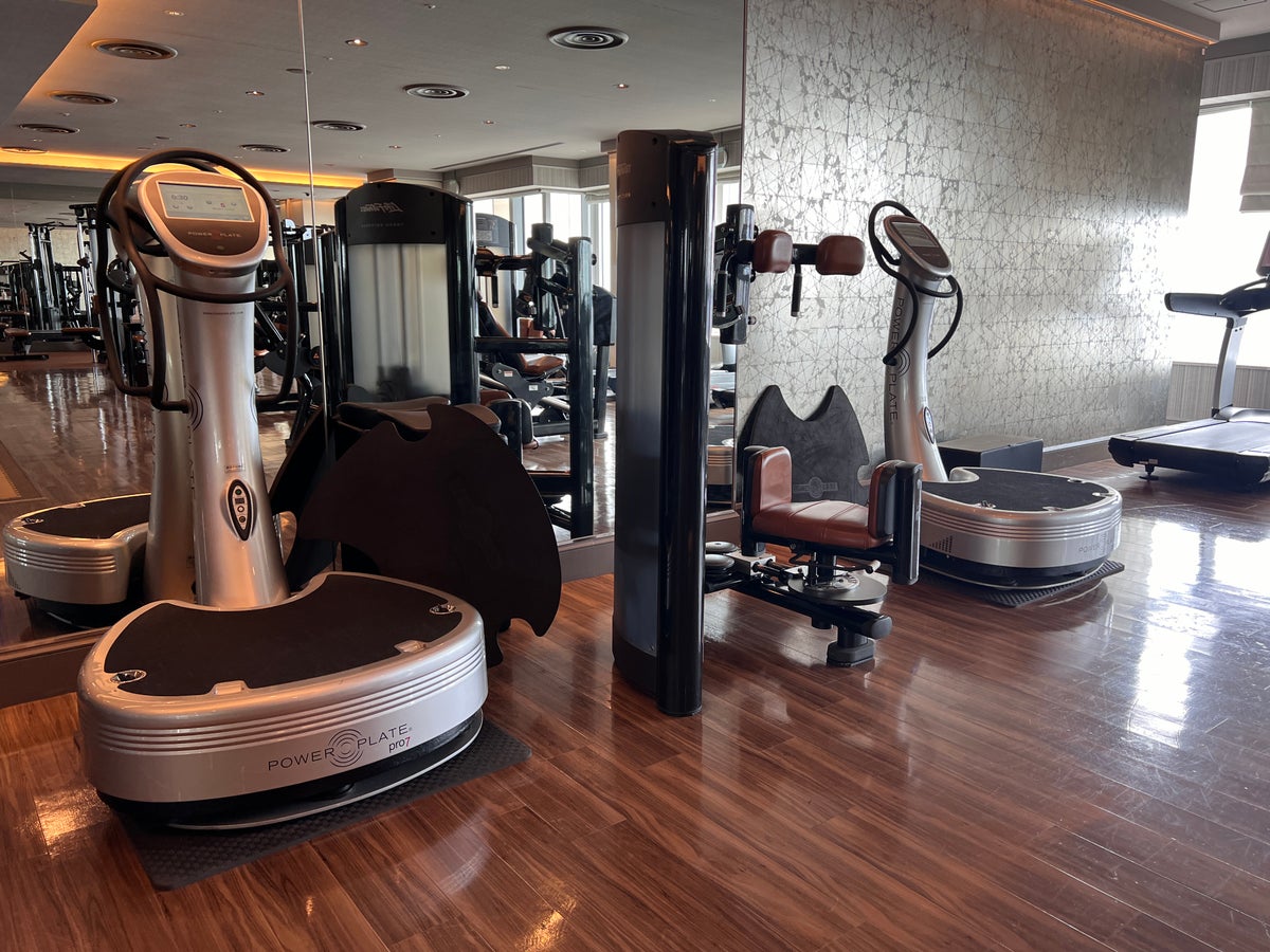 Ritz Carlton Tokyo fitness center power plate machines