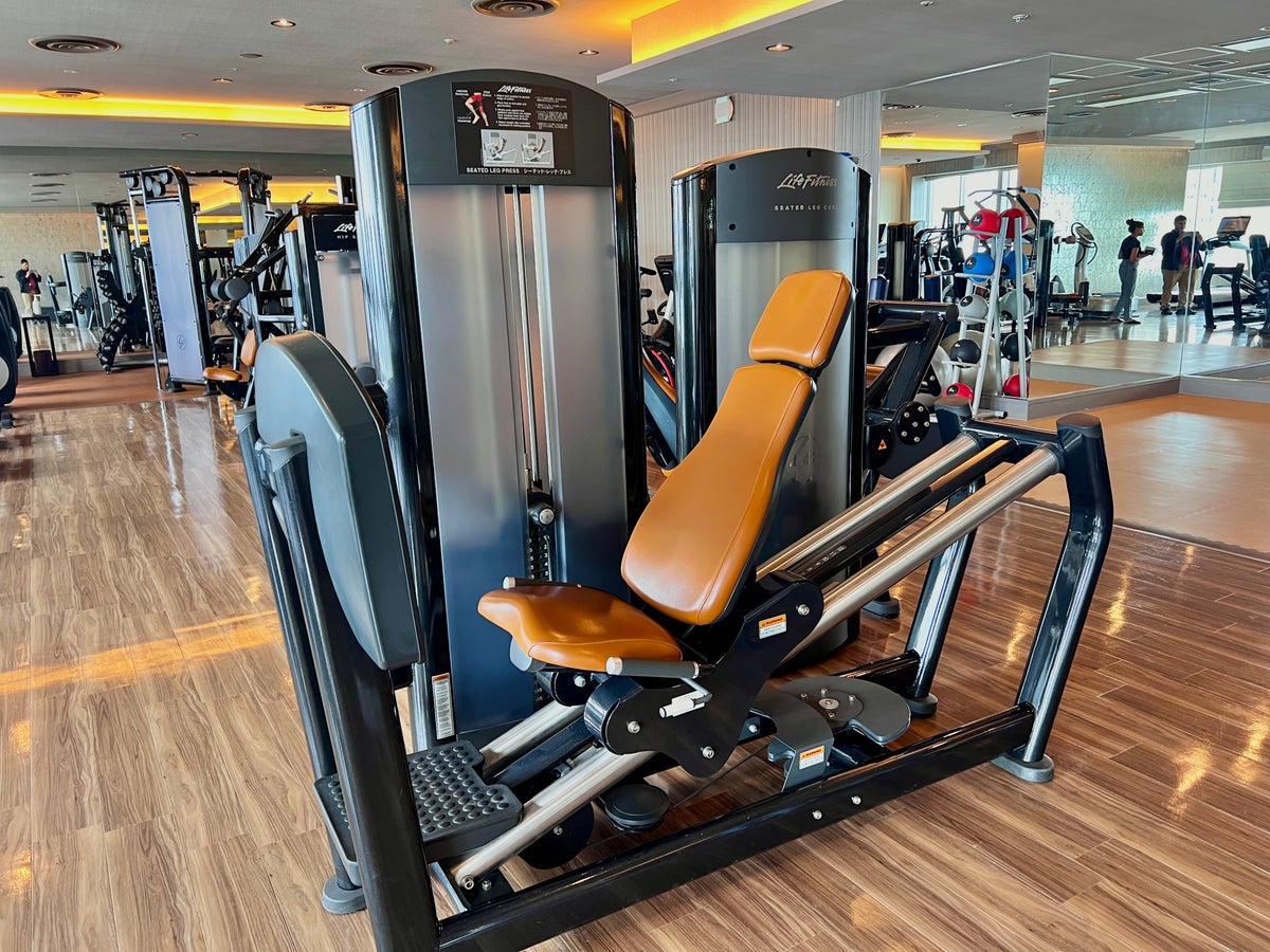 Ritz Carlton Tokyo fitness center seated leg press