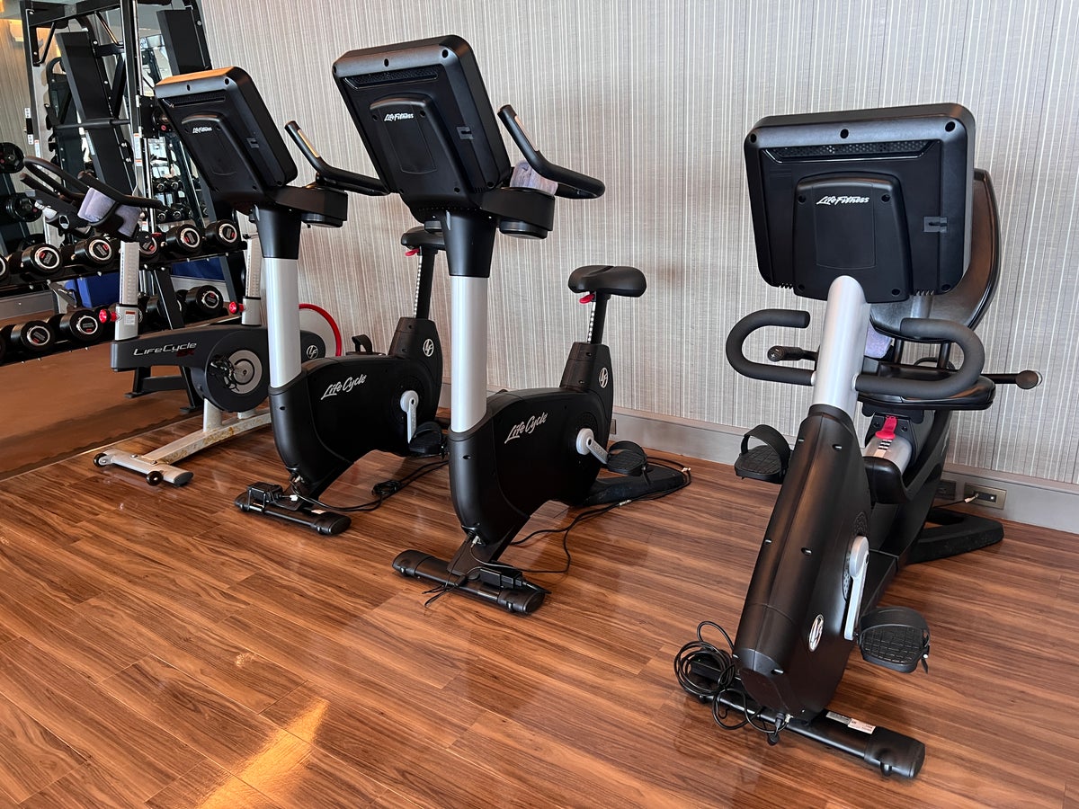 Ritz Carlton Tokyo fitness center stationary bikes