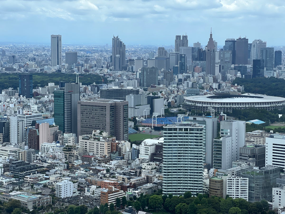 Ritz Carlton Tokyo view from room