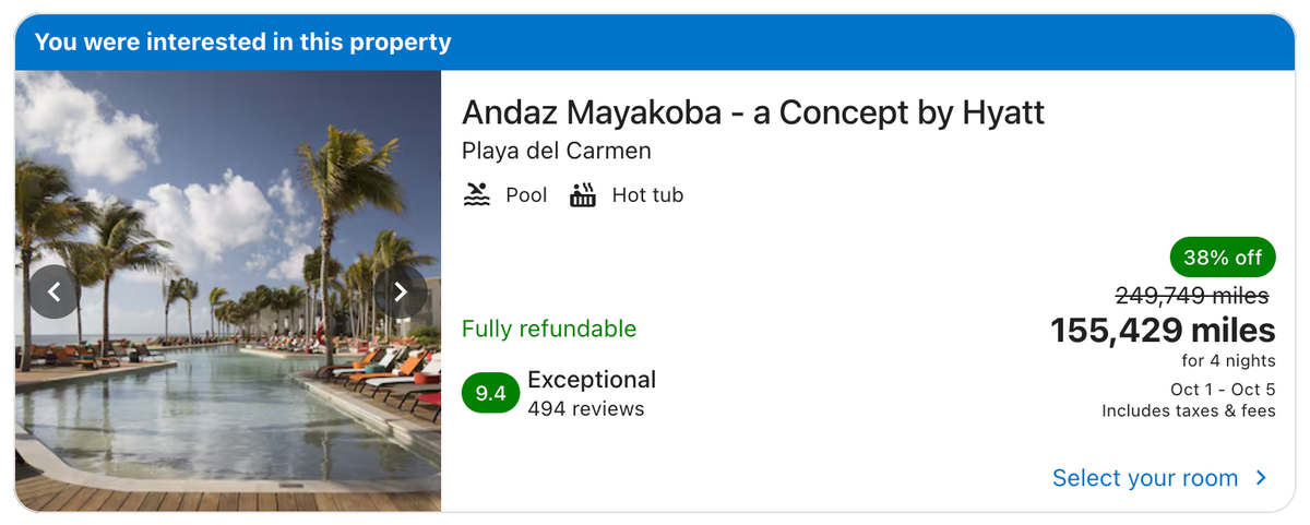 Stays by Alaska Vacations Andaz Mayakoba Mexico discounted redemption rate