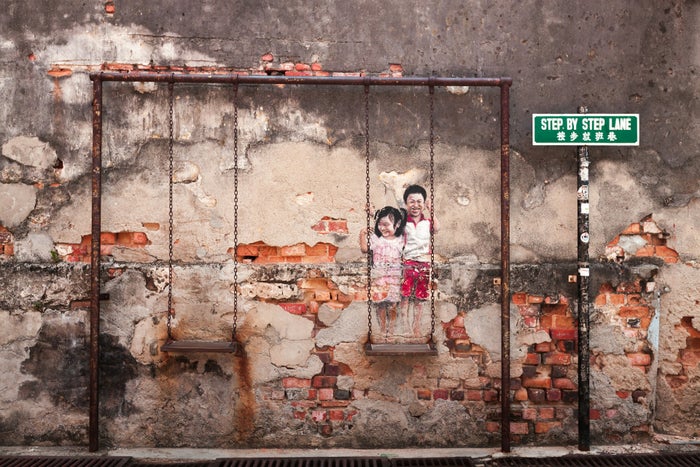Street art in Penang Street art in Penang