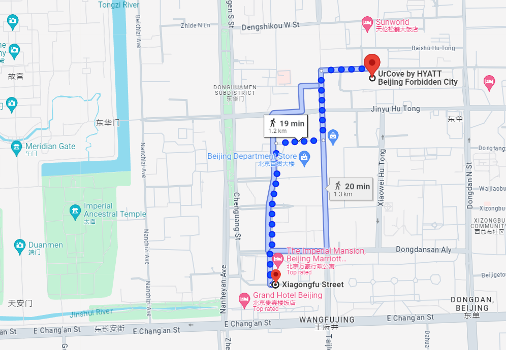 UrCove Beijing Forbidden City GoogleMaps