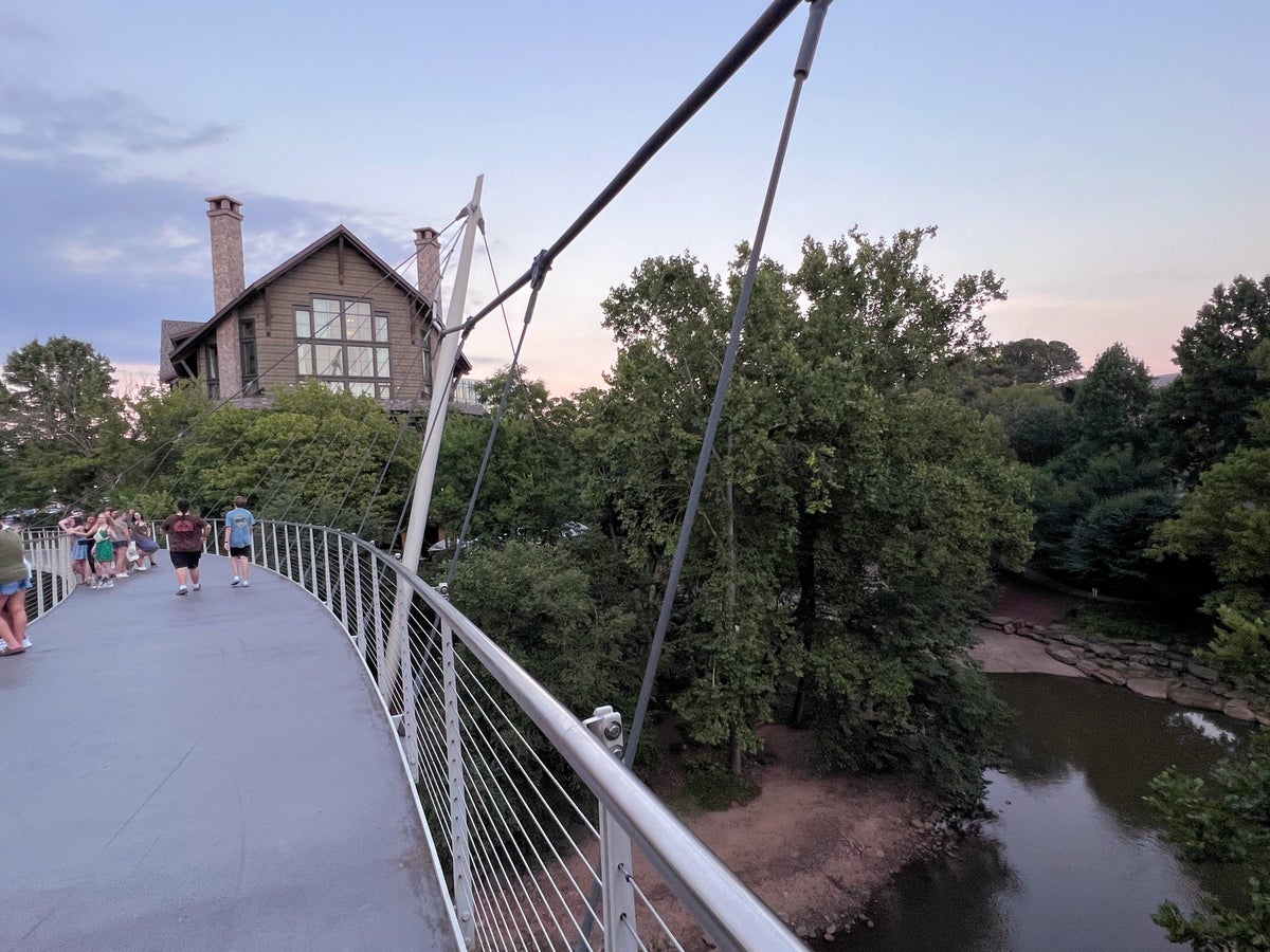 View of Grand Bohemian Lodge from Liberty Bridge