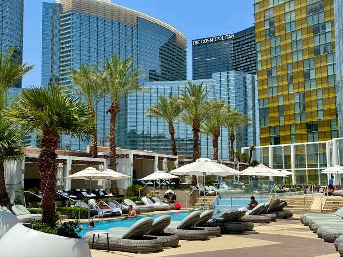 DoubleTree SeaWorld Waldorf Astoria Las Vegas Adults Pool With CityCenter View