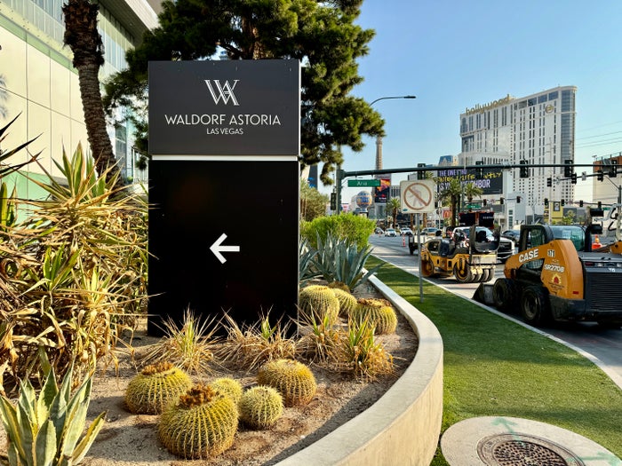 Waldorf Astoria Las Vegas Entrance Sign Waldorf Astoria Las Vegas Entrance Sign