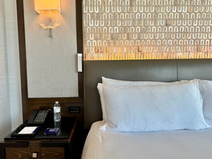 Waldorf Astoria Las Vegas Nightstand Closeup Waldorf Astoria Las Vegas Nightstand Closeup
