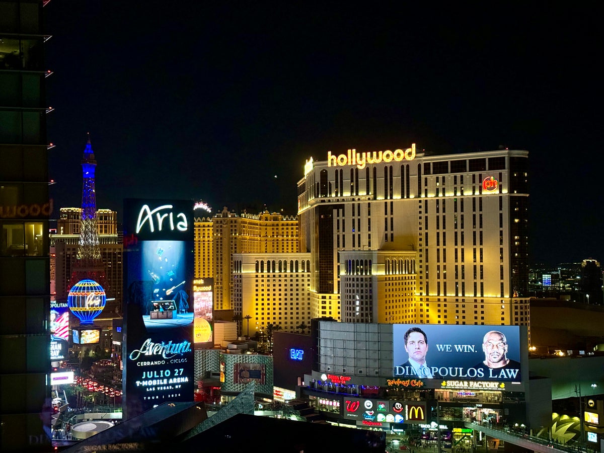 Waldorf Astoria Las Vegas Strip View at Night