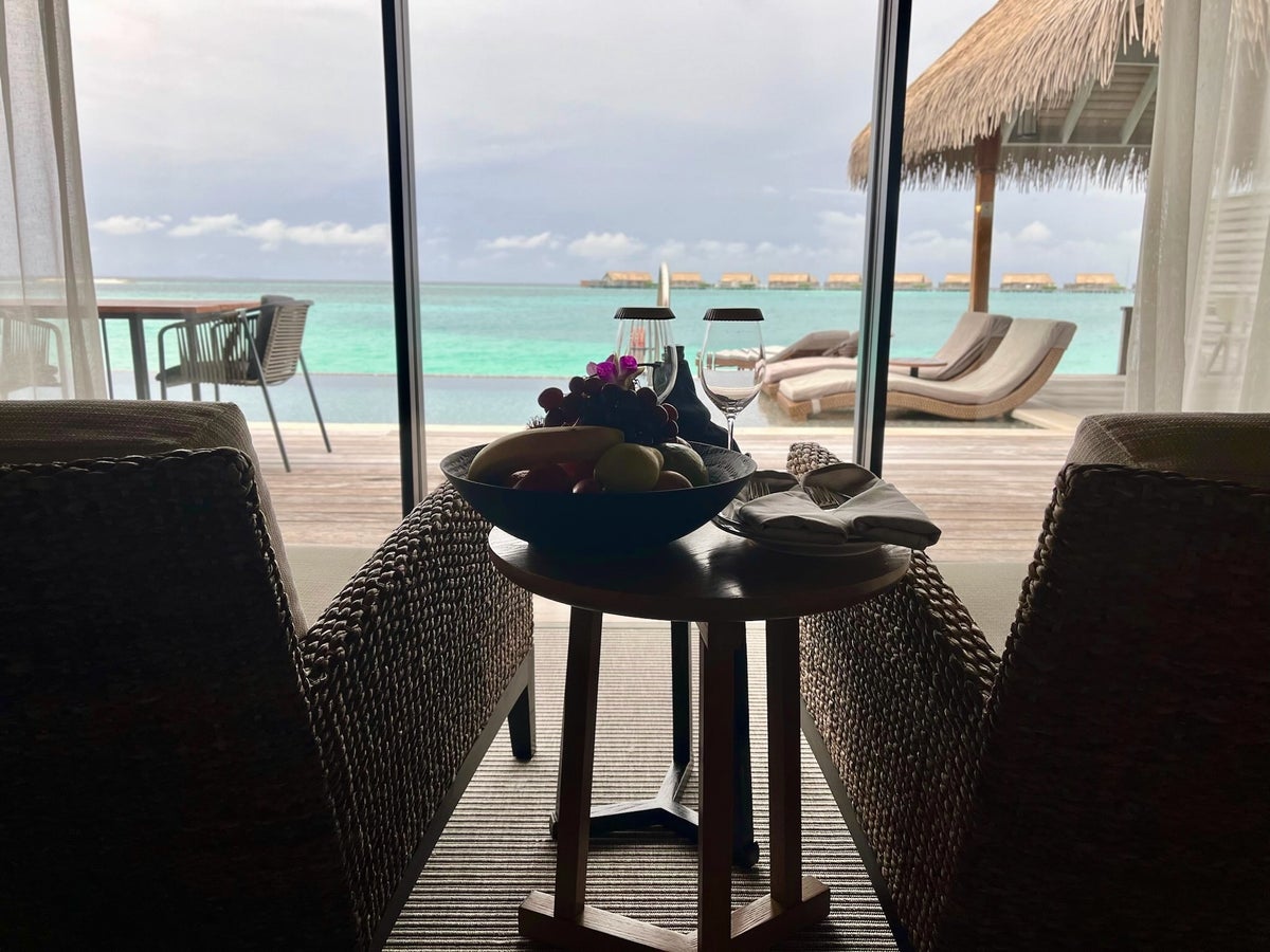 Waldorf Astoria Maldives welcome amenity