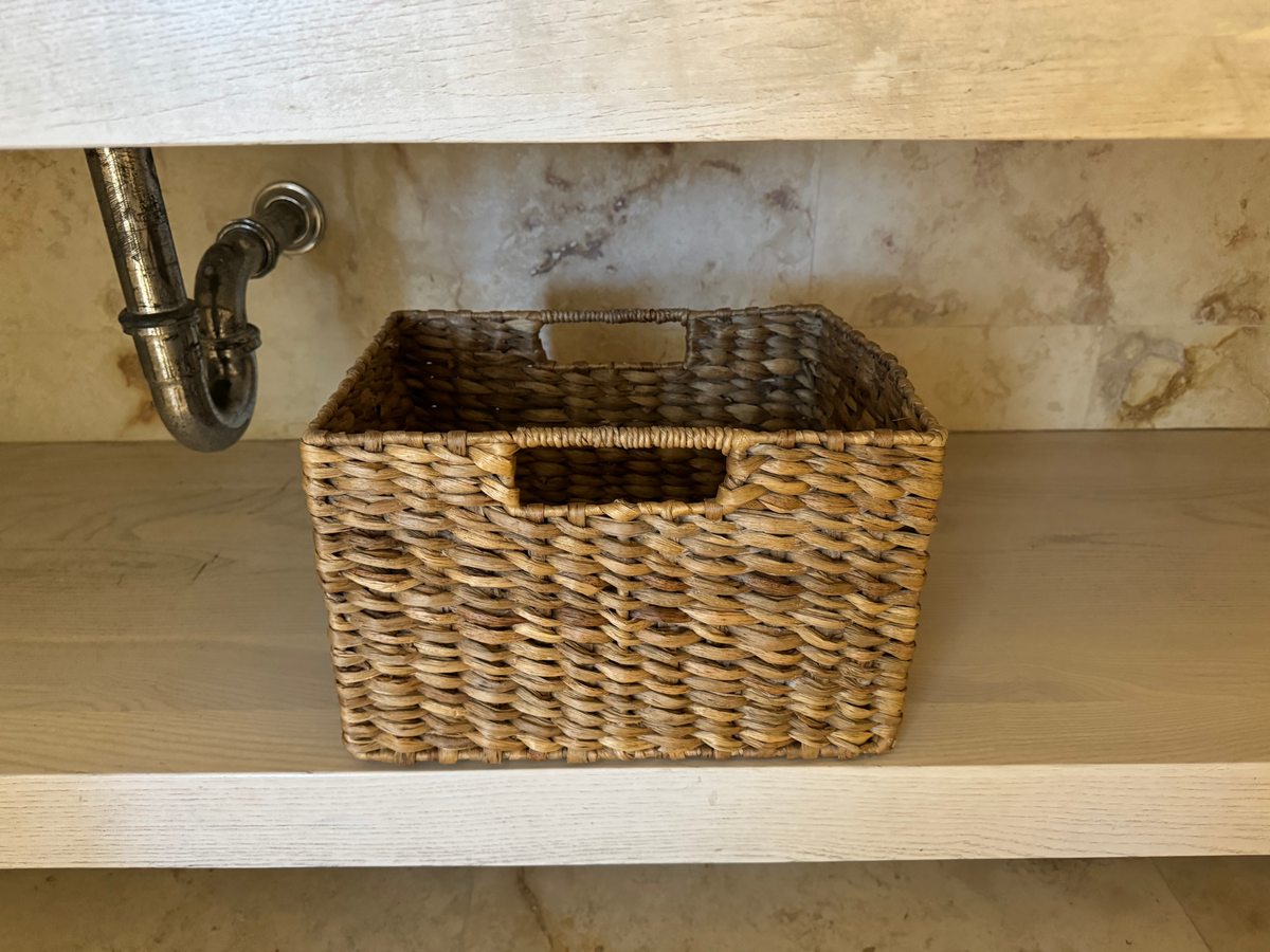 Alaia Belize Autograph Collection Resort View Vista Suite half bathroom basket