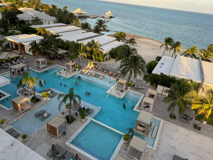 Alaia Belize Autograph Collection pool overhead