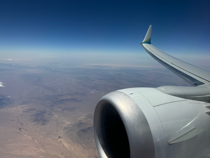 Alaska Airlines B737 9 MAX LAX BZE Window view Alaska Airlines B737 9 MAX LAX BZE Window view
