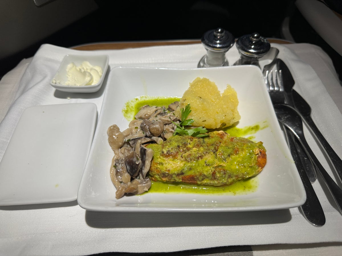 American Airlines first class entree