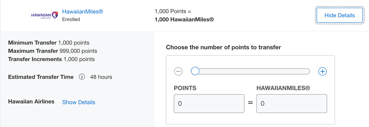 Amex Hawaiian Miles