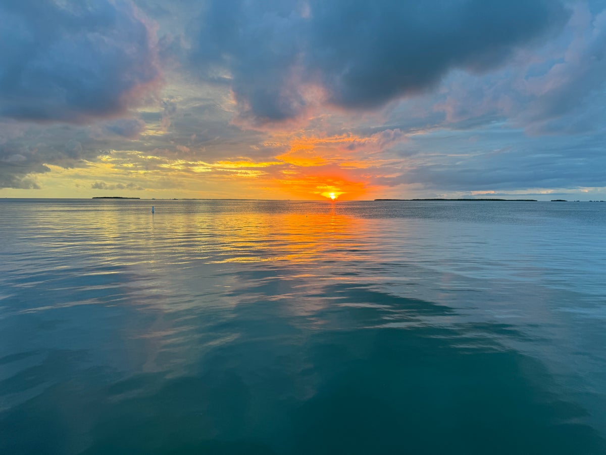 Bakers Cay Sunset over water