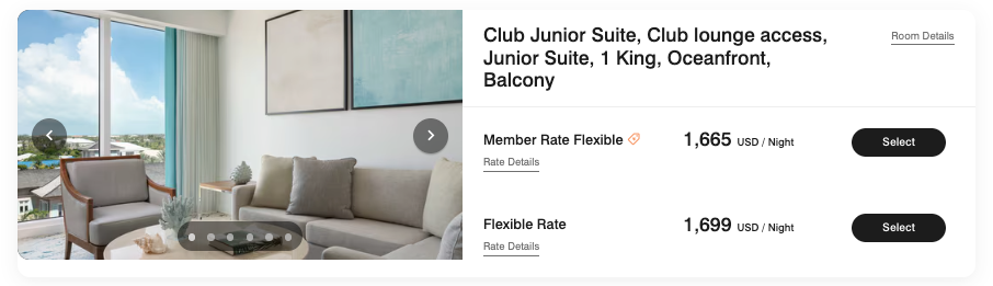 Club Junior Suite Ritz Carlton Turks