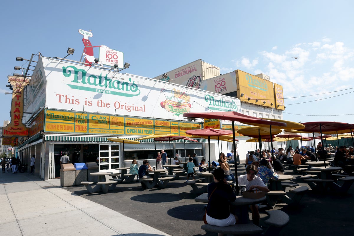 Coney Island Nathans Famous seating