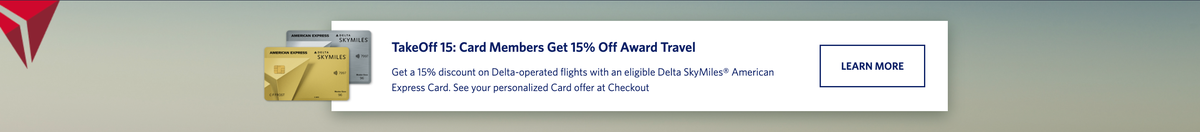 Delta 15 cardholder discount