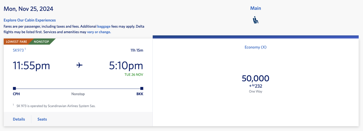 Delta SAS award CPH BKK