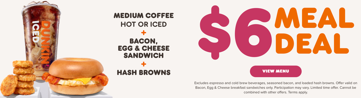 Dunkin meal deal