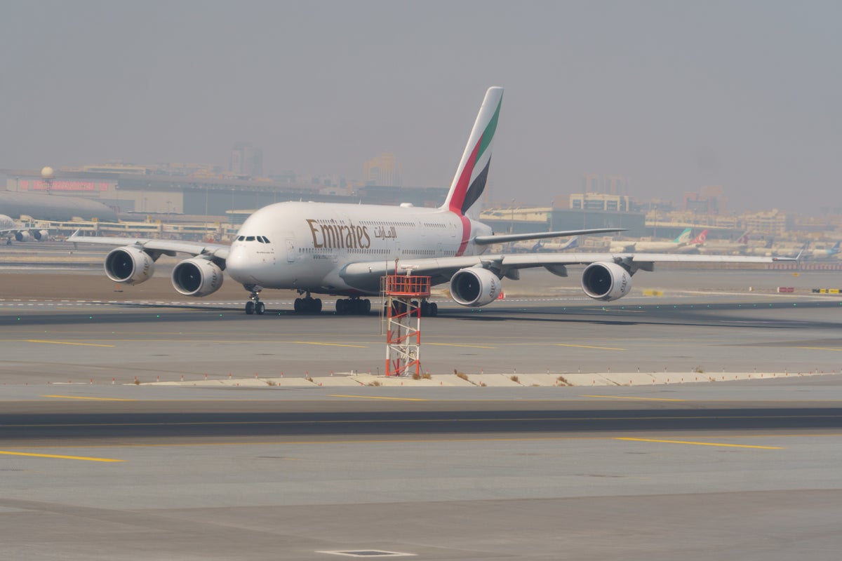 Emirates A380 at Dubai DXB